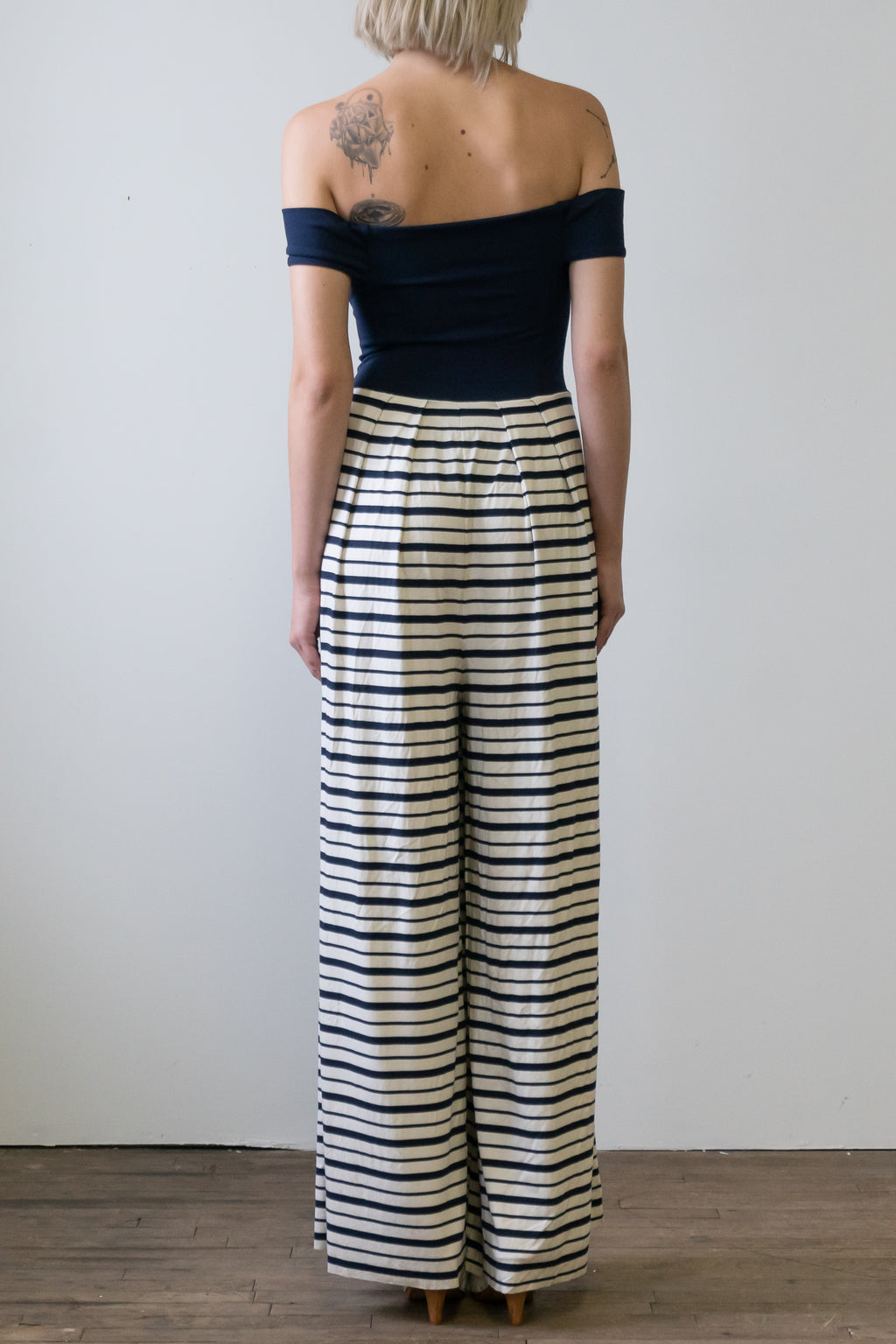 Exclusive Stripe Pantsuit